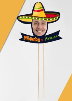 Topper na tort ze zdjęciem FIESTA dekoracja meksykańska