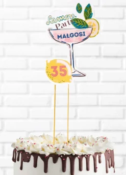 Topper personalizowany LEMON PARTY