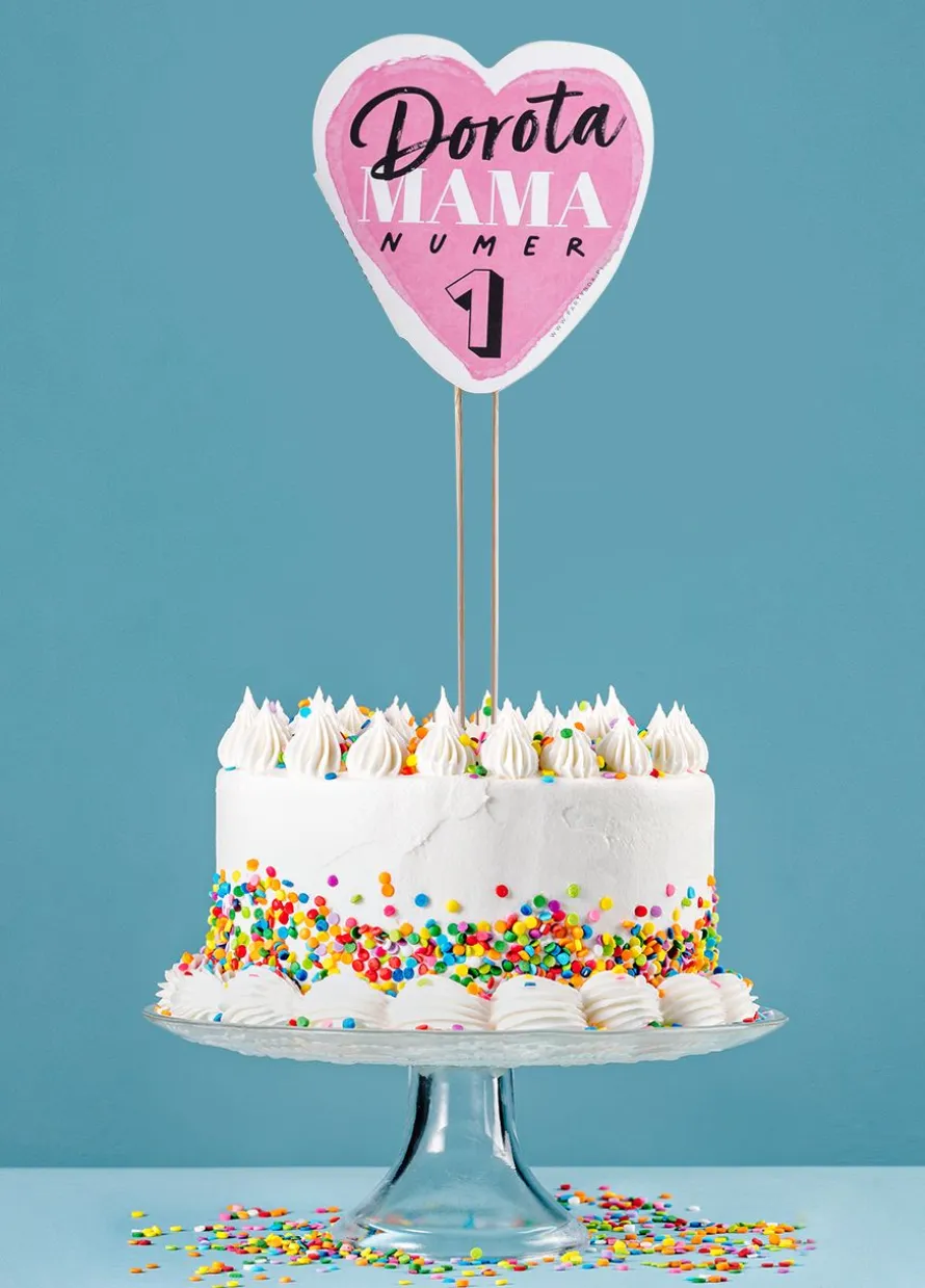 Topper personalizowany na TORT DLA MAMY