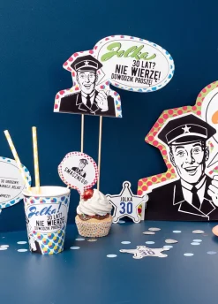 Topper personalizowany na tort POLICJA