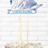Topper personalizowany na tort z łabędziem SWAN