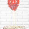 Topper personalizowany ROCZNICA serduszko