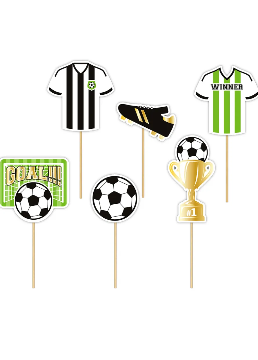 Toppery na tort FOOTBALL 6 szt.