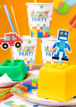 Toppery na tort KLOCKI (5 szt.)