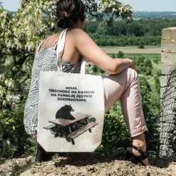 Torba bawełniana z nadrukiem FUNKCJA DEKORACYJNA