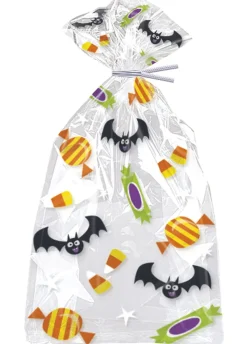 Torebki foliowe na cukierki Halloween CUKIEREK ALBO PSIKUS (20szt.)