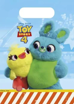 Torebki foliowe na drobne upominki dla gości TOY STORY 4 (4szt.)