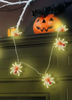 Świecąca dekoracja halloweenowa PAJĄKI