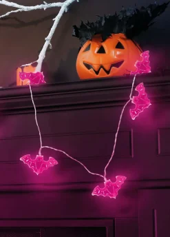 Świecąca dekoracja na Halloween GIRLANDA NIETOPERZE