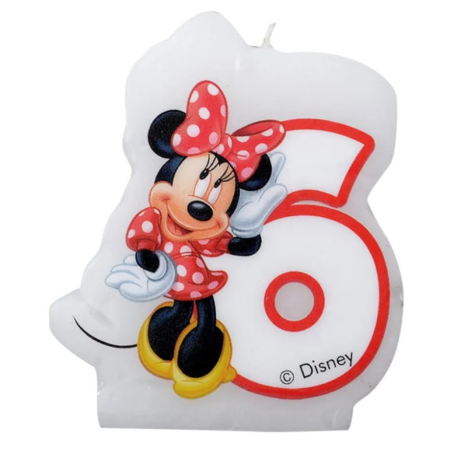 Świeczka urodzinowa MINNIE świeczka na 6 urodziny
