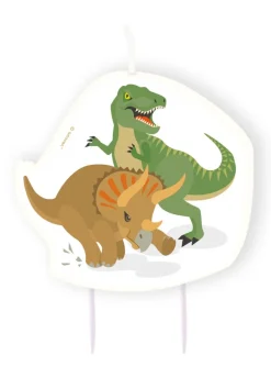 Świeczka urodzinowa SZCZĘŚLIWY DINOZAUR urodziny dinozaur