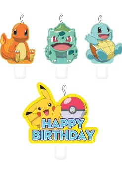 Świeczki na TORT Z POKEMONAMI (4 szt.)