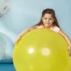 Wielki balon żółty pastelowy 1m