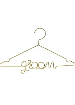 Wieszak pan młody GROOM złoty