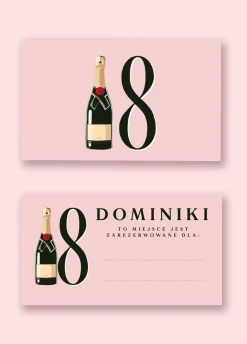 Winietki na 18 urodziny personalizowane (15szt.)