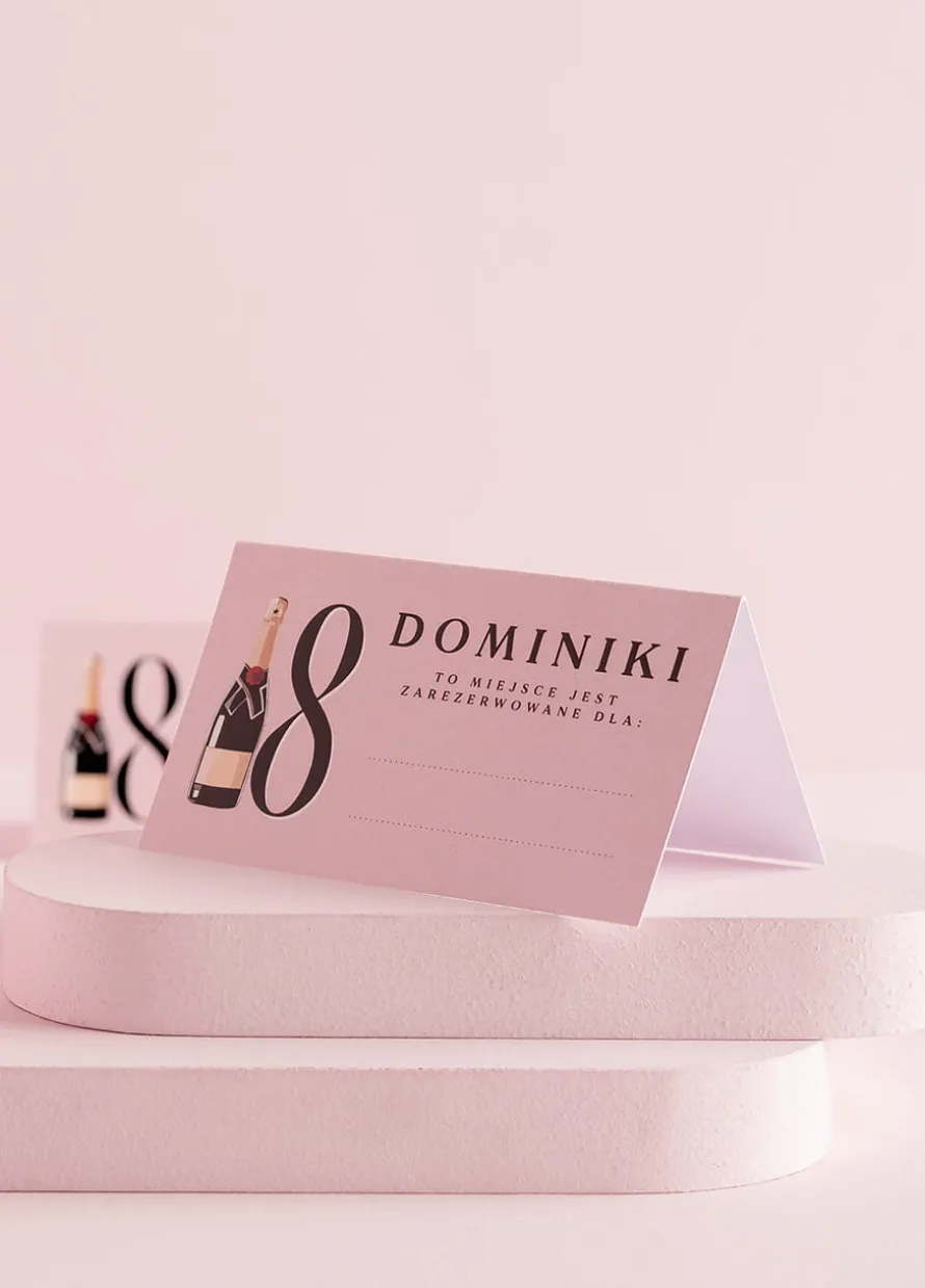Winietki na 18 urodziny personalizowane (15szt.)