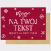 Świąteczna tablica powitalna TWÓJ TEKST