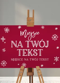 Świąteczna tablica powitalna TWÓJ TEKST