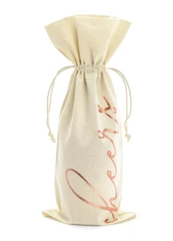 Woreczki bawełniane CHEERS rose gold (5szt.)
