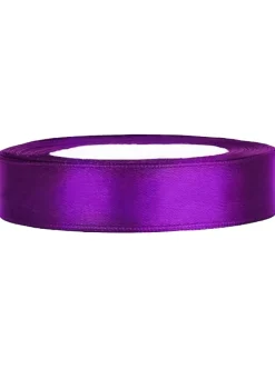 Wstążka satynowa fioletowa 12mm/25m