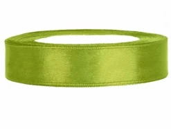 Wstążka satynowa oliwkowa 12mm/25m