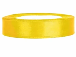 Wstążka satynowa żółta 12mm/25m
