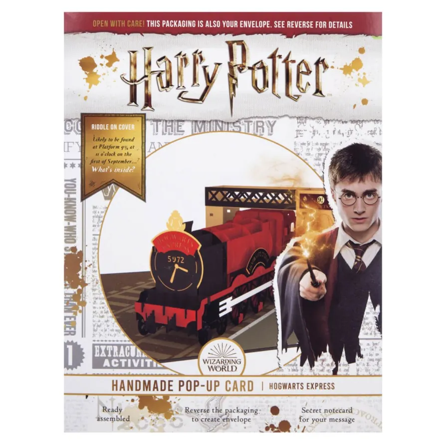 Wyskakująca kartka dla fana Harry'ego Pottera HOGWARTS EXPRESS