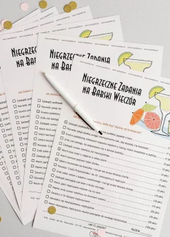 Zadania na wieczór panieński (6szt.)