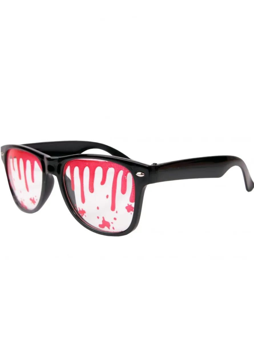 Zakrwawione okulary na HALLOWEEN