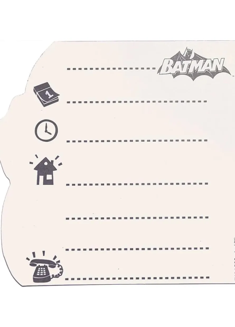 Zaproszenia BATMAN 6szt.