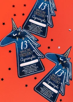 Zaproszenia jednorożec personalizowane MAGIC urodziny unicorn (6szt.)