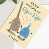 Zaproszenia ślubne śmieszne RAZEM WYMIATAMY personalizowane