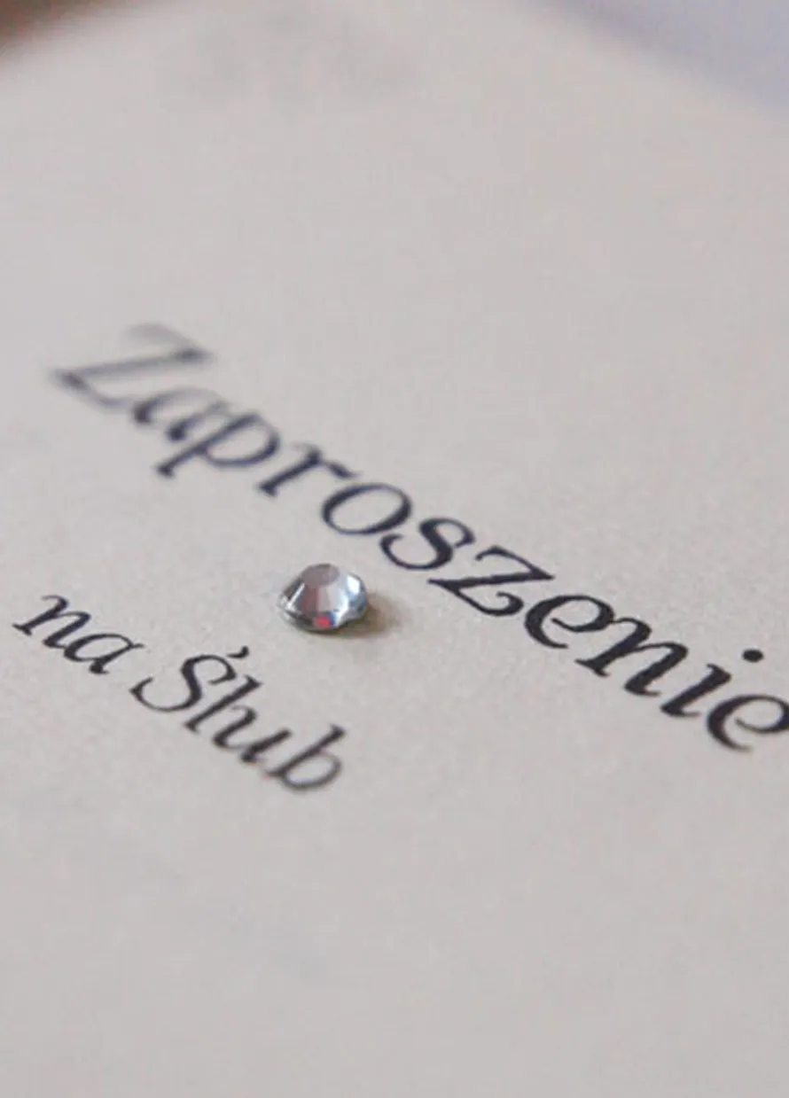 Zaproszenia ślubne z kokardą (10szt.)