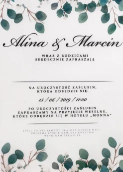 Zaproszenia ślubne z własnym tekstem