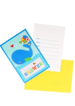 Zaproszenia na baby shower AHOY CHŁOPCZE (8szt.)