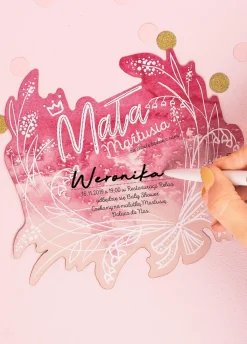 Zaproszenia na baby shower GIRL (6szt.)