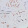 Zaproszenia na baby shower HELLO WORLD (10szt.)