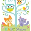 Zaproszenia na Baby Shower LEŚNE ZWIERZĄTKA (8szt.)