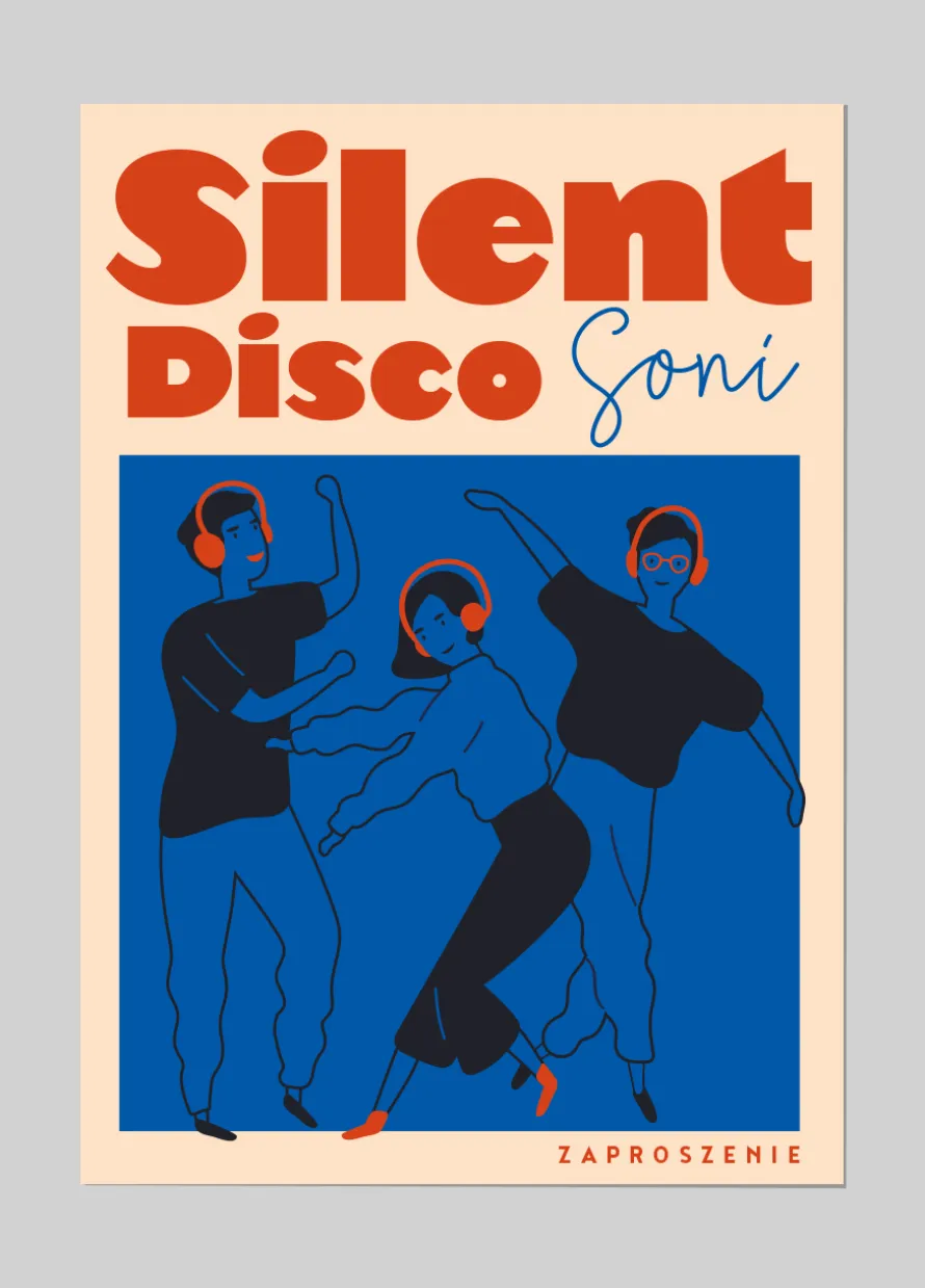 Zaproszenia na imprezę SILENT DISCO