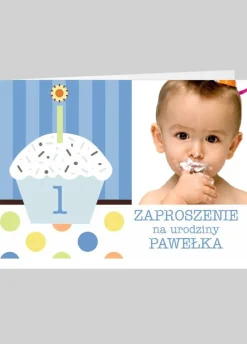 Zaproszenia na roczek ze zdjęciem BABECZKA