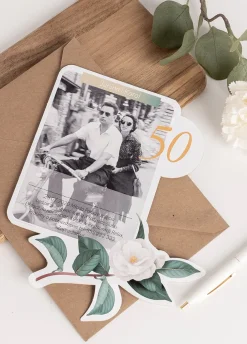 Zaproszenia na 50 rocznicę ślubu (6szt.)