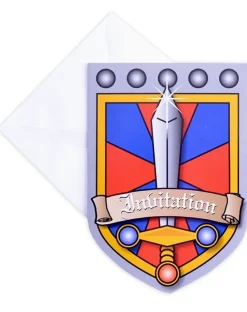 Zaproszenia na urodziny chłopca RYCERZE (8szt.)