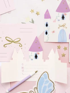 Zaproszenia na urodziny dziewczynki ZAMEK 6 szt.