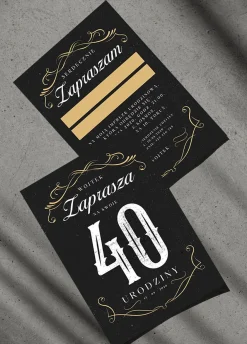 Zaproszenia na 40 URODZINY mężczyzny
