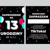 Zaproszenia na urodziny nastolatków W STYLU TIK TOK