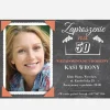Zaproszenia na 50 urodziny personalizowane TABLICA FOTO