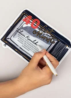 Zaproszenia na 40 urodziny PRL personalizowane (6szt.)