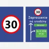 Zaproszenia personalizowane na urodziny ZNAK 30