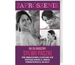 Zaproszenia personalizowane ze zdjęciami KOLAŻ