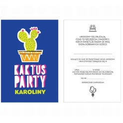 Zaproszenia personalizowane KAKTUS PARTY